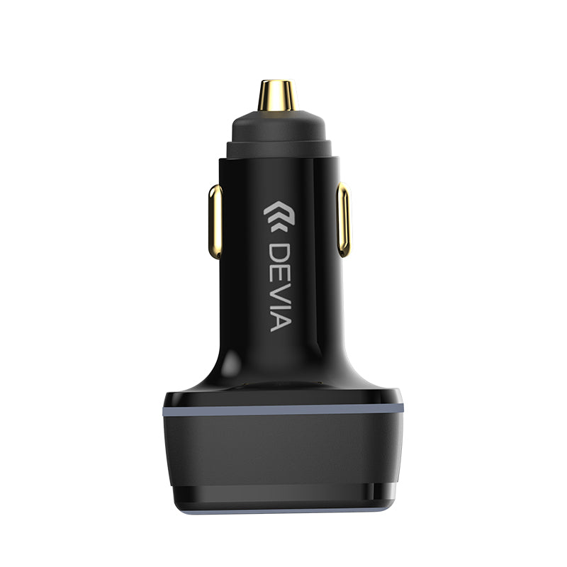 DEVIA Extreme Speed Series 115W Fast Charging Car Charger USB+Dual Type-C Car Charger Adapter DEVIA Extreme Speed Series 115W Fast Charging Car Charger USB+Dual Type-C Car Charger Adapter